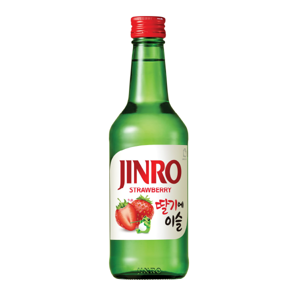 Soju Licor Coreano Sabor Fresa - 360ml